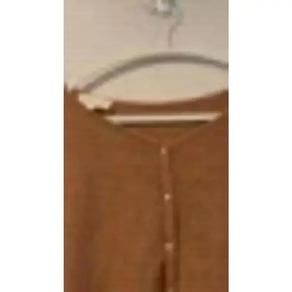 Sezane Gaspard Jumper Camel Cardigan Sweater Size Small - Picture 4 of 5